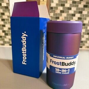 FrostBuddy Universal Buddy 10-in-1 Can Cooler Bottle Holder Nebula Purple